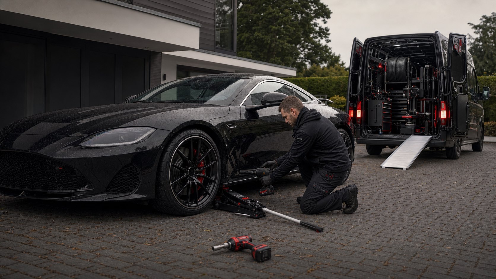 Tyre and wheel preparation for mobile puncture repair