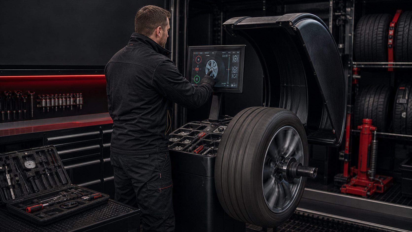 Tyre and wheel preparation for tesla mobile tyre fitting